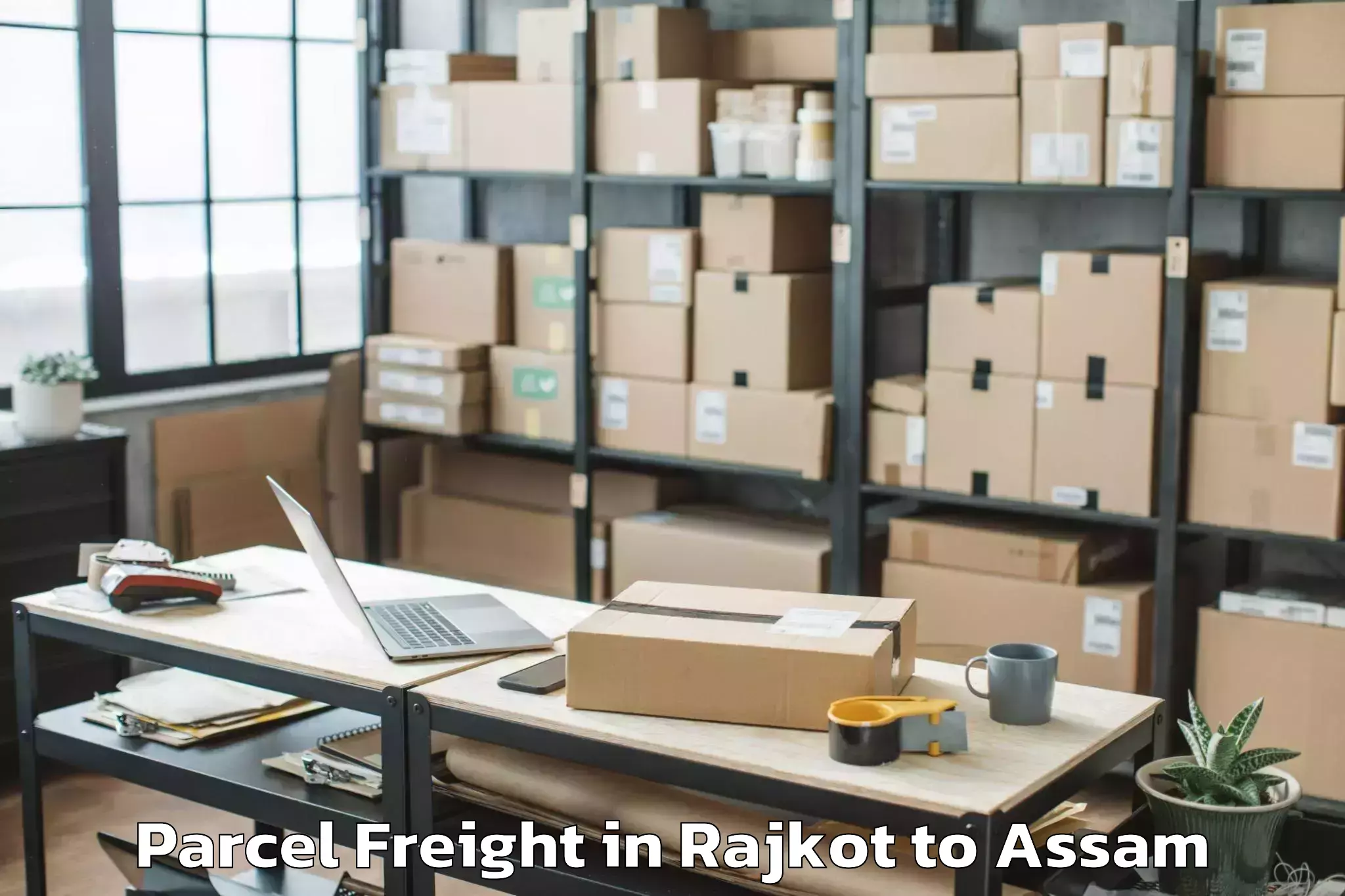 Expert Rajkot to Umrangso Parcel Freight